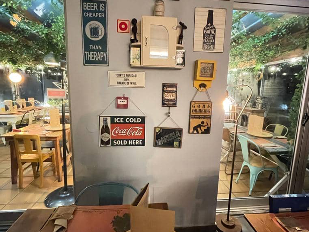 Fotografia do interior do restaurente